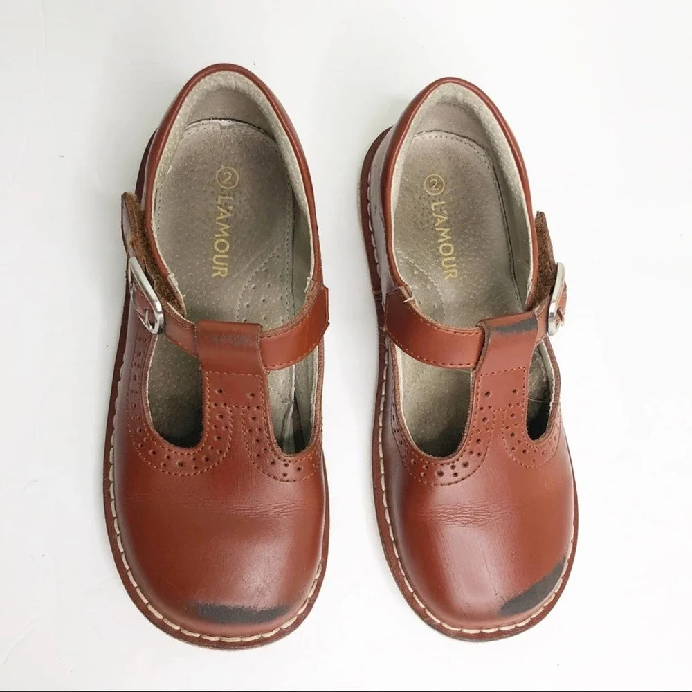 L'AMOUR Frances T-Strap Perforated Mary Jane Shoe - Picture 7 of 16